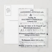 "Der skeptische Chymist" Postkarte (Vorne/Hinten)