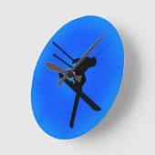 DER SKIDREAM RUNDE WANDUHR (Winkel)