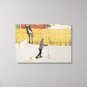 Der Skifahrer, c.1909 Leinwanddruck