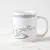 Der Skifahrer - Jumbo-Tasse (Rechts)