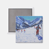 Der Skilehrer Mottaret Magnet (Vorderseite/Rückseite)