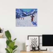 Der Skilehrer Mottaret Poster (Heimbüro)