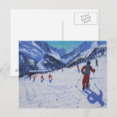 Der Skilehrer Mottaret Postkarte (Vorne/Hinten)
