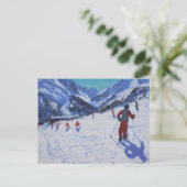 Der Skilehrer Mottaret Postkarte (Stehend Vorderseite)