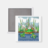 Der Skorpion und der Frosch Magnet (Vorderseite/Rückseite)