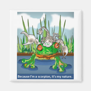 Der Skorpion und der Frosch Magnet