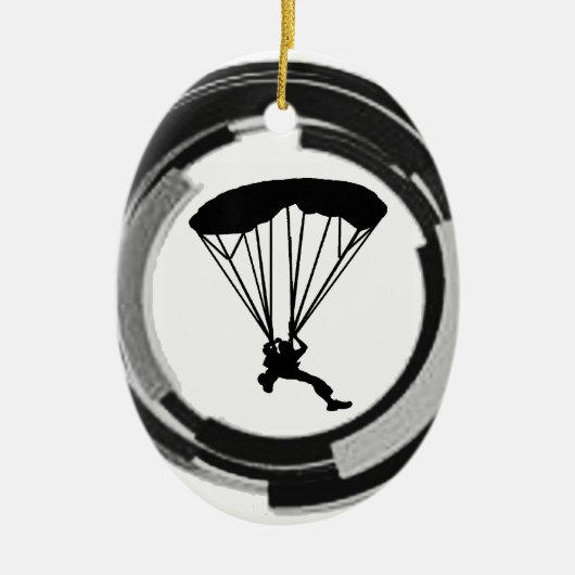 DER SKYDIVING REICH KERAMIKORNAMENT (Vorne)