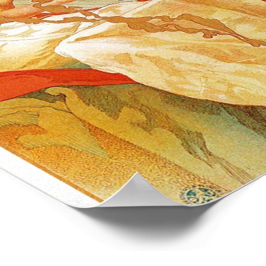 Der slav Epic Alphonse Mucha Poster (Ecke)