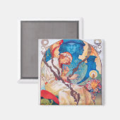 Der slawische Epic Alphonse Mucha Magnet (Vorderseite/Rückseite)