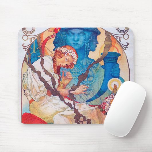 Der slawische Epic Alphonse Mucha Mousepad (Mit Mouse)