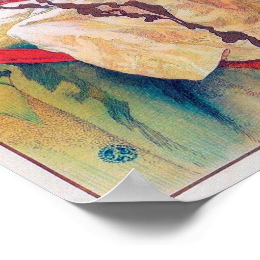 Der slawische Epic Alphonse Mucha Poster (Ecke)