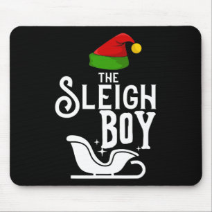 Der Sleigh Boy Weihnachtsfeiertage Funny Family Ma Mousepad