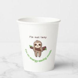 Der Sloth-Modus aktiviert - Funny Lazy Quote Desig Pappbecher