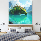 Der Smaragd-Koloss des Sees   Leinwanddruck (Insitu (Schlafzimmer))