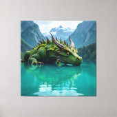 Der Smaragd-Koloss des Sees   Leinwanddruck (Vorderseite)