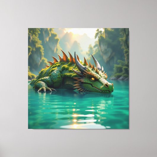  Der Smaragd-Koloss des Sees   Leinwanddruck (Vorderseite)