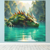  Der Smaragd-Koloss des Sees   Leinwanddruck (Insitu (Holzboden))