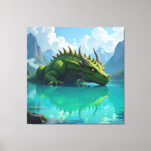  Der Smaragd-Koloss des Sees   Leinwanddruck (Vorderseite)