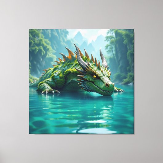  Der Smaragd-Koloss des Sees   Leinwanddruck (Vorderseite)