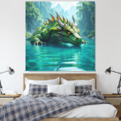  Der Smaragd-Koloss des Sees   Leinwanddruck (Insitu (Schlafzimmer))