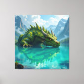 Der Smaragd-Koloss des Sees Leinwanddruck (Vorderseite)