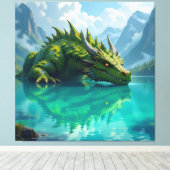  Der Smaragd-Koloss des Sees   Leinwanddruck (Insitu (Holzboden))