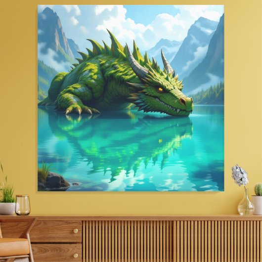  Der Smaragd-Koloss des Sees   Leinwanddruck (Insitu (Wohnzimmer))