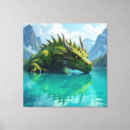  Der Smaragd-Koloss des Sees   Leinwanddruck (Vorderseite)