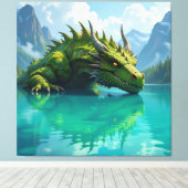  Der Smaragd-Koloss des Sees   Leinwanddruck (Insitu (Holzboden))