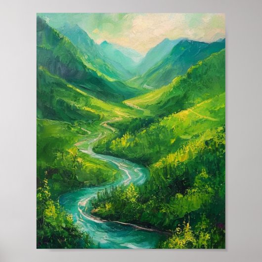 Der Smaragdpfad: Eine sonnendurchflutete Reise dur Poster (Vorne)