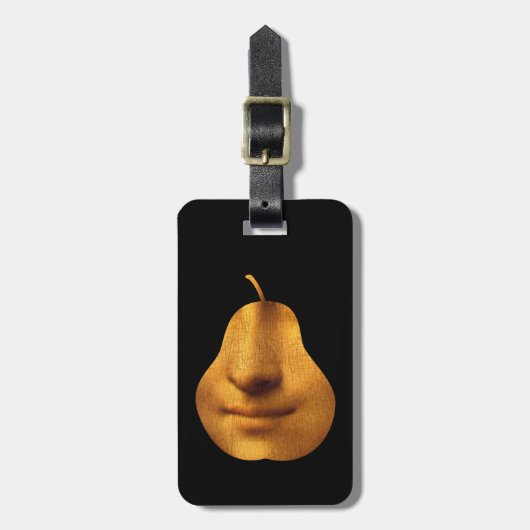 Der "Smile Luggage Tag" der Mona Lisa Gepäckanhänger (Vorderseite vertikal)
