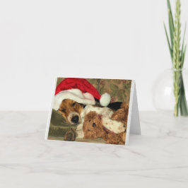 Der Snoopy Beagle-Hund Schlafenssankt - danke Feiertagskarte