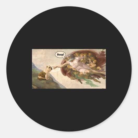 Der Snoot eines englischen Bulldoggen-Hundes Runder Aufkleber (Vorderseite)