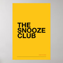 DER SNOOZE CLUB – Schlafzimmer-Wandkunst