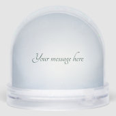 Der Snowbear Niedlich Baby Bear Winter Schneekugeln (Rückseite)