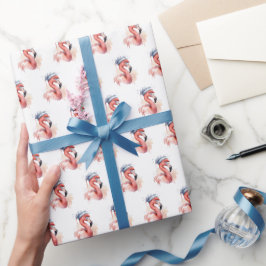Der Snowbird Flamingo Geschenkpapier