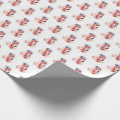Der Snowbird Flamingo Geschenkpapier (Ecke)