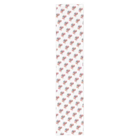 Der Snowbird Flamingo Kurzer Tischläufer (Vorderseite)