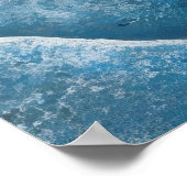 Der Snowman paddelt auf dem Boot Poster (Ecke)