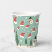 Der Snowman Paper Cup ist perfekt für einen Urlaub Pappbecher (Rückseite)