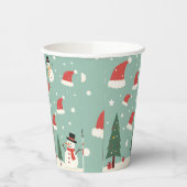 Der Snowman Paper Cup ist perfekt für einen Urlaub Pappbecher (Links)