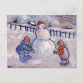 DER SNOWMAN POSTKARTE (Vorderseite)