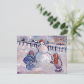 DER SNOWMAN POSTKARTE (Stehend Vorderseite)