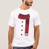 Der Snowman-Winter-WeihnachtsShirt der Männer T-Shirt (Vorderseite)