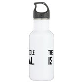 Der Snuggle ist wirklich Edelstahlflasche (Rückseite)