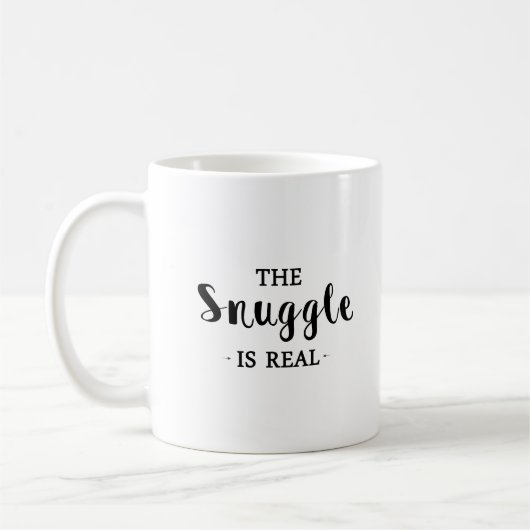 Der Snuggle ist wirklich Kaffeetasse (Links)