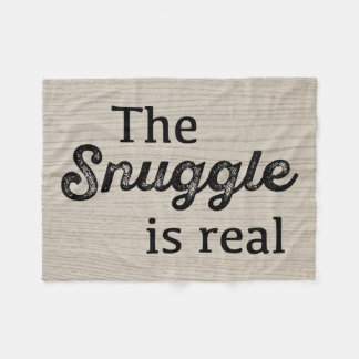 Der Snuggle ist wirkliches hölzernes lustiges Fleecedecke