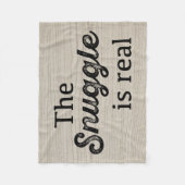 Der Snuggle ist wirkliches hölzernes lustiges Fleecedecke (Vorderseite)