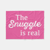 Der Snuggle ist wirkliches rosa lustiges Fleecedecke (Vorderseite (Horizontal))