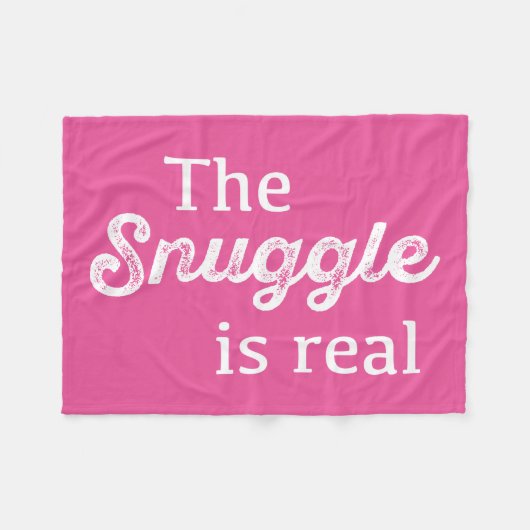 Der Snuggle ist wirkliches rosa lustiges Fleecedecke (Vorderseite (Horizontal))